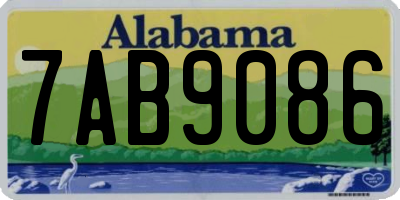 AL license plate 7AB9086