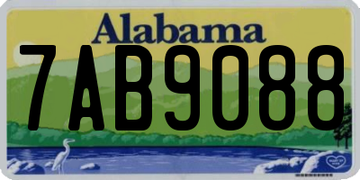 AL license plate 7AB9088