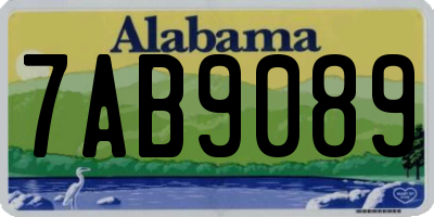 AL license plate 7AB9089