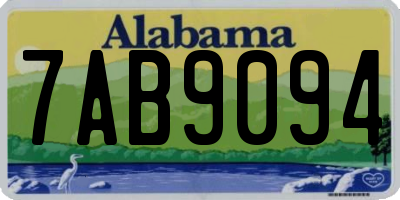 AL license plate 7AB9094