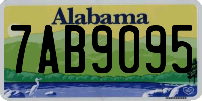 AL license plate 7AB9095