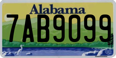AL license plate 7AB9099