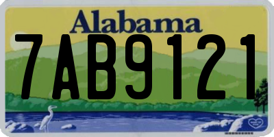 AL license plate 7AB9121