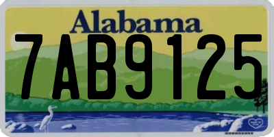AL license plate 7AB9125
