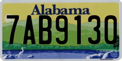 AL license plate 7AB9130