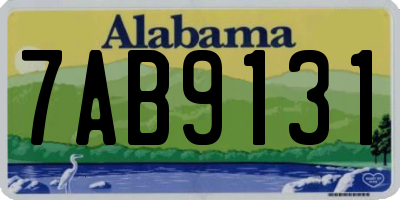 AL license plate 7AB9131