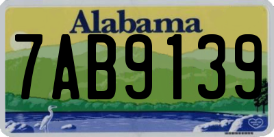AL license plate 7AB9139