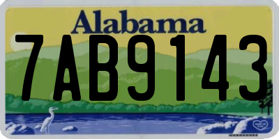 AL license plate 7AB9143