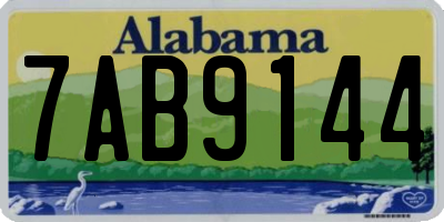 AL license plate 7AB9144