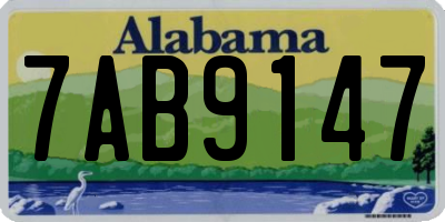 AL license plate 7AB9147