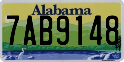 AL license plate 7AB9148
