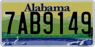 AL license plate 7AB9149