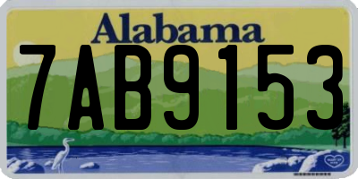 AL license plate 7AB9153