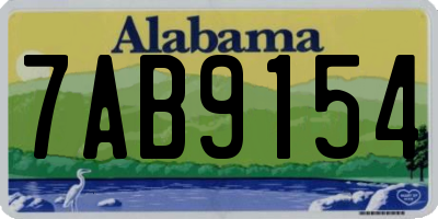 AL license plate 7AB9154