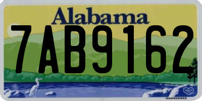 AL license plate 7AB9162