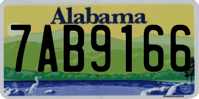 AL license plate 7AB9166