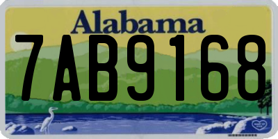 AL license plate 7AB9168