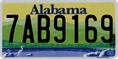 AL license plate 7AB9169