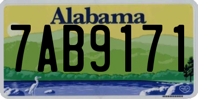 AL license plate 7AB9171