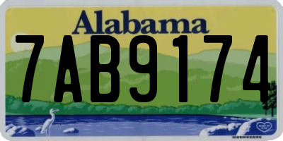 AL license plate 7AB9174