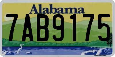 AL license plate 7AB9175