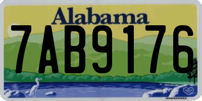 AL license plate 7AB9176