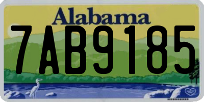 AL license plate 7AB9185