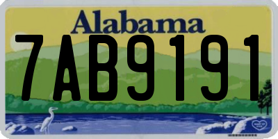 AL license plate 7AB9191