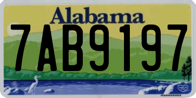 AL license plate 7AB9197