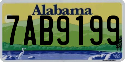 AL license plate 7AB9199
