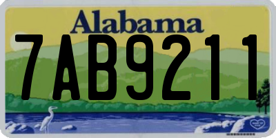 AL license plate 7AB9211