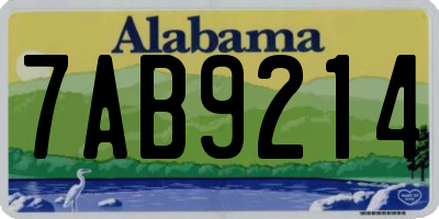 AL license plate 7AB9214