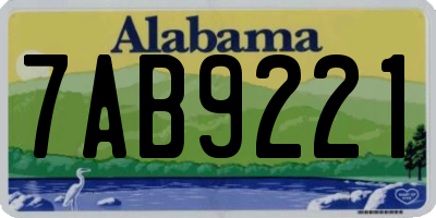 AL license plate 7AB9221