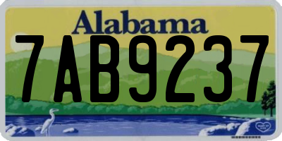 AL license plate 7AB9237