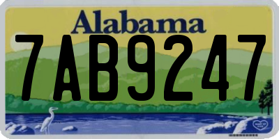 AL license plate 7AB9247