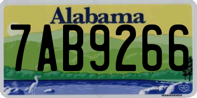 AL license plate 7AB9266