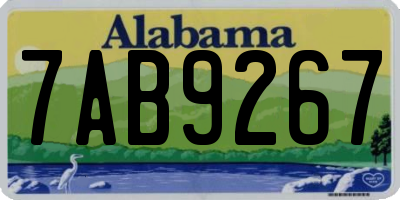AL license plate 7AB9267