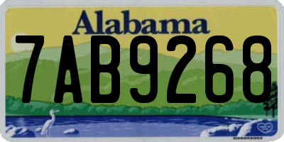 AL license plate 7AB9268