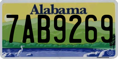 AL license plate 7AB9269
