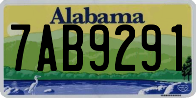 AL license plate 7AB9291