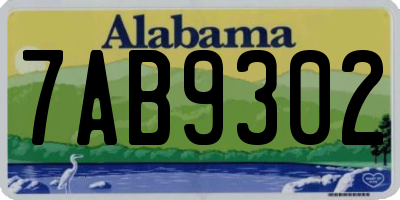 AL license plate 7AB9302