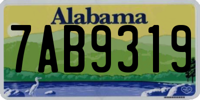 AL license plate 7AB9319
