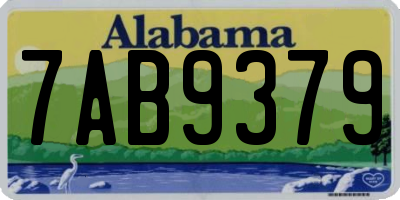 AL license plate 7AB9379