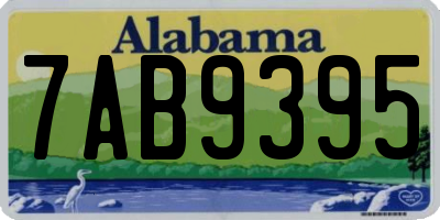 AL license plate 7AB9395