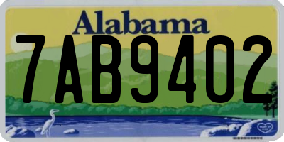 AL license plate 7AB9402