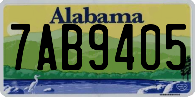 AL license plate 7AB9405
