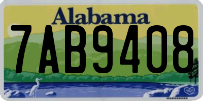 AL license plate 7AB9408
