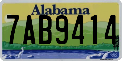 AL license plate 7AB9414