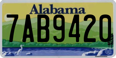 AL license plate 7AB9420
