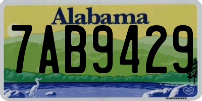 AL license plate 7AB9429
